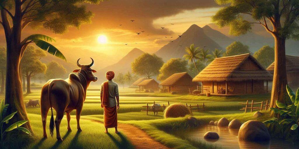 किसान-और-बैल-की-कहानी-Kisan-Aur-Bail-Ki-Kahani-Panchatantra-Story.