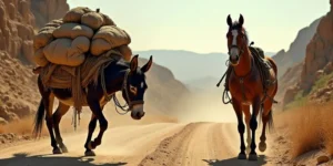 गधे-और-घोड़े-की-कहानी-Donkey-and-Horse-Story-Animal-Story