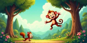 बंदर-और-गिलहरी-की-कहानी-Bandar-Aur-Gilhari-Ki-Kahani-Animal