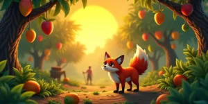 भूखी-लोमड़ी-की-कहानी-Hungry-Fox-Story-Animal-Story